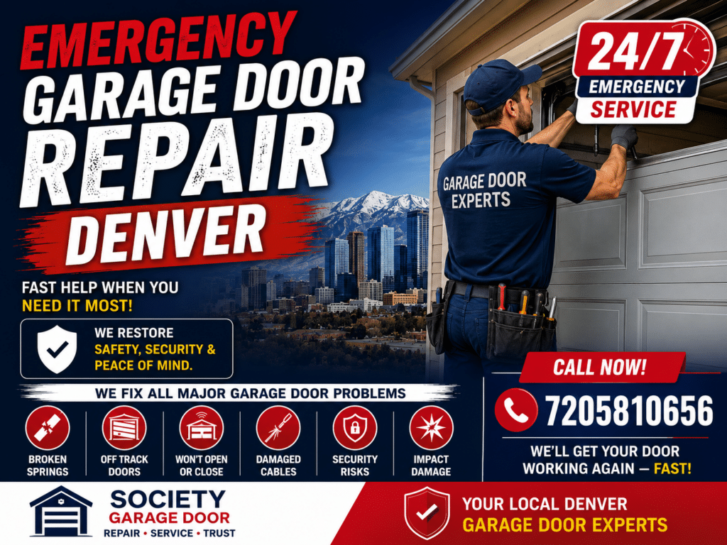 emergency garage door repair Denver