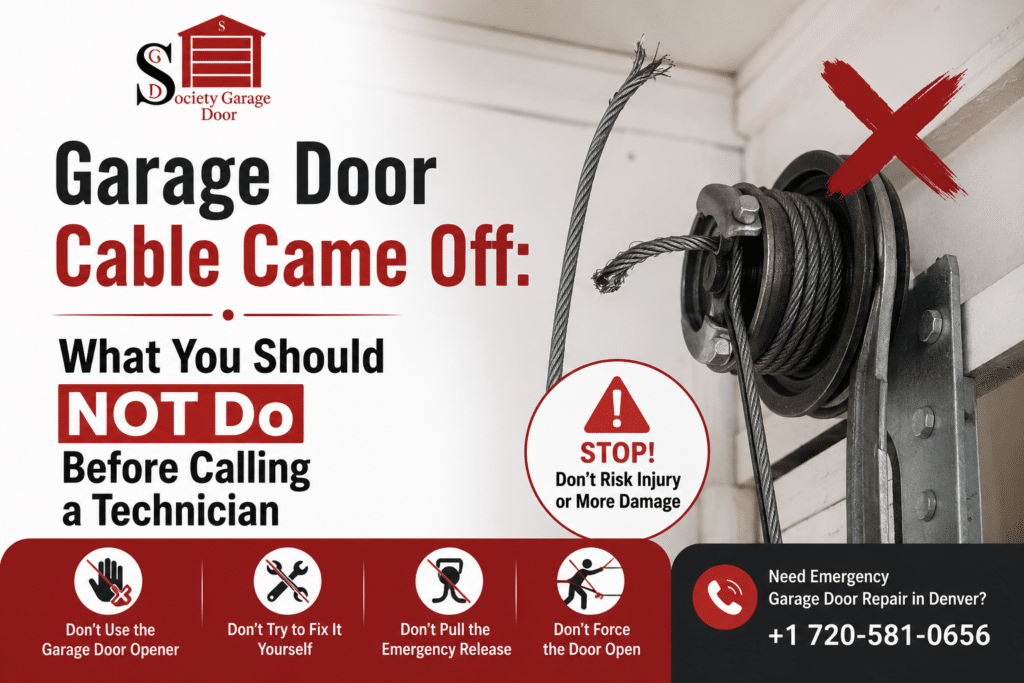 emergency garage door repair in Denver