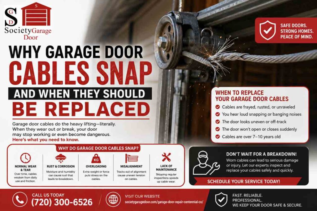 garage door cable repair in centennial