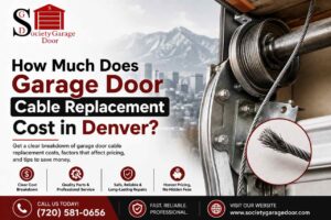 garage door cable repair in Denver